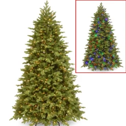 Sale Three Posts Princeton Fir Green Artificial Fir Christmas Tree With Lights