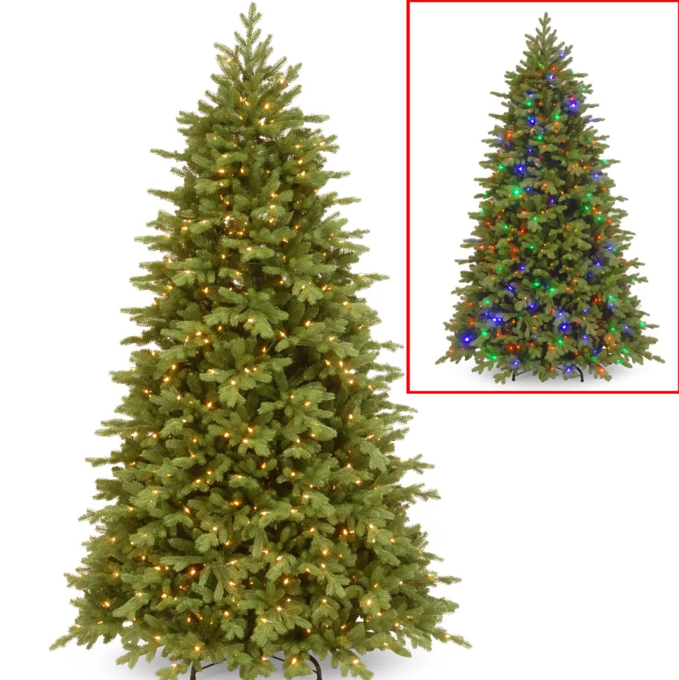 Sale Three Posts Princeton Fir Green Artificial Fir Christmas Tree With Lights