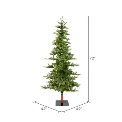 Cheap The Holiday Aisle Shawnee ® 72' Green Fir Trees Artificial Christmas Tree 250 Clear/White Lights