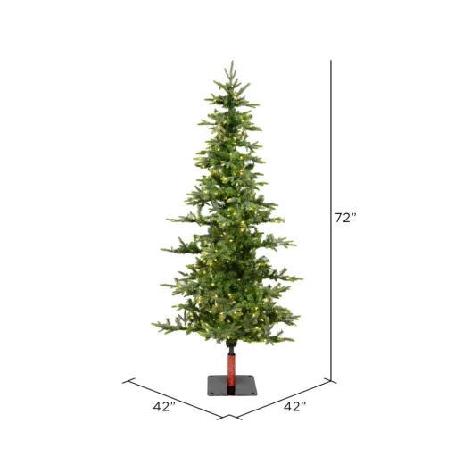 Cheap The Holiday Aisle Shawnee ® 72' Green Fir Trees Artificial Christmas Tree 250 Clear/White Lights