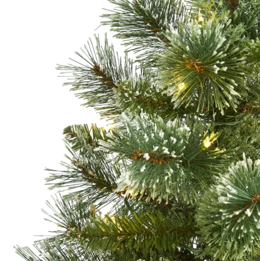 Sale The Holiday Aisle Slender Green Christmas Tree Led Steady/Constant Lights
