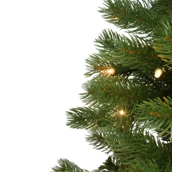 Shop Mercury Row Slender Green Realistic Artificial Fir Christmas Tree
