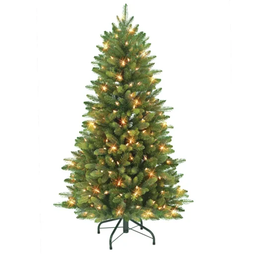 Outlet The Holiday Aisle Slender Green Realistic Artificial Spruce Christmas Tree With Lights