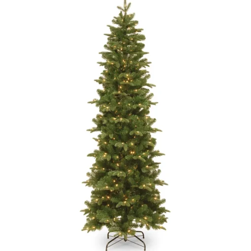 New The Holiday Aisle Slender Green Realistic Artificial Fir Christmas Tree With Clear Lights