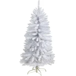 Cheap The Holiday Aisle Slender White Fir Cashmere Christmas Tree With Led Lights