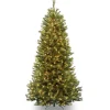 Best Sale The Holiday Aisle Slim 7.5' Green Pine Artificial Christmas Tree With 600 Clear Lights