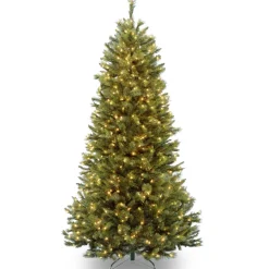 Best Sale The Holiday Aisle Slim 7.5' Green Pine Artificial Christmas Tree With 600 Clear Lights