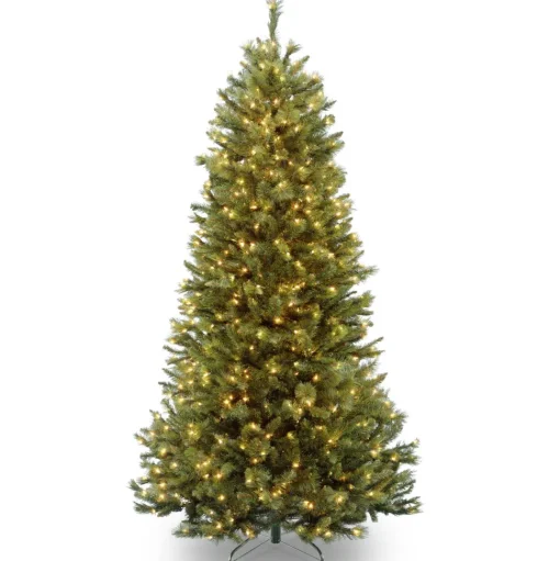 Best Sale The Holiday Aisle Slim 7.5' Green Pine Artificial Christmas Tree With 600 Clear Lights
