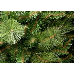 Best Sale The Holiday Aisle Slim 7.5' Green Pine Artificial Christmas Tree With 600 Clear Lights