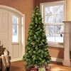 Flash Sale The Holiday Aisle Slim Portland Pine 7.5' Green Pine Artificial Christmas Tree With 450 Clear/White Lights