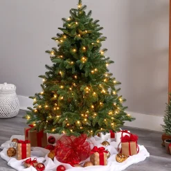 Cheap The Holiday Aisle South Carolina 5' Green Spruce Artificial Christmas Tree With 300 Clear Lights