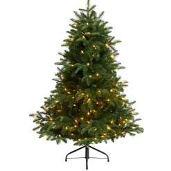 Cheap The Holiday Aisle South Carolina 5' Green Spruce Artificial Christmas Tree With 300 Clear Lights