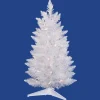 Best The Holiday Aisle Sparkle 2.5' White Spruce Artificial Christmas Tree With 50 Led Multi-Colored Lights With Stand