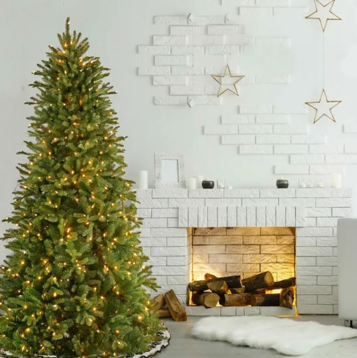 Hot Mercury Row Tiffany Fir 9 Ft Large Slim Prelit Artificial Christmas Tree