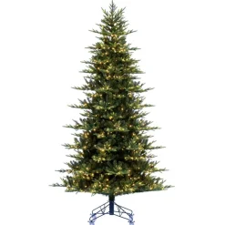 Best Vickerman Vermont 12' H Green Realistic Artificial Fir Christmas Tree With 3300 Led Lights