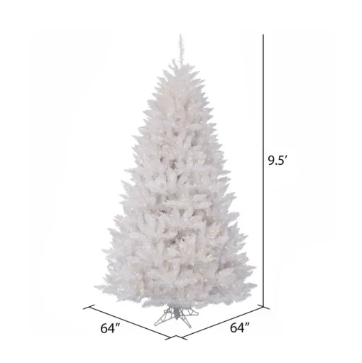 New Vickerman Sparkle White Spruce Artificial Christmas Tree