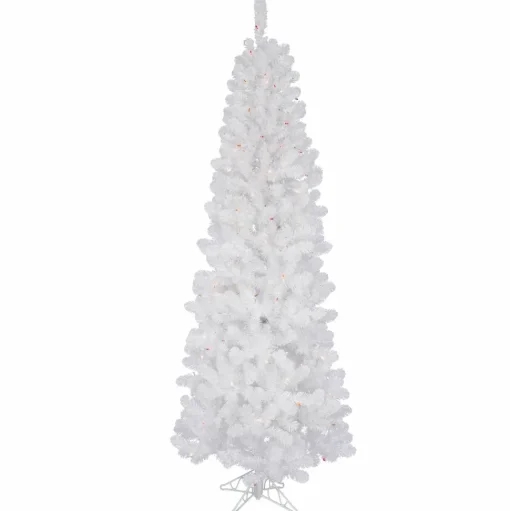 Online Vickerman White Pine Artificial Christmas Tree With Multi-Colored Mini Lights