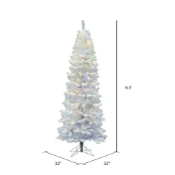 Online Vickerman White Pine Artificial Christmas Tree With Multi-Colored Mini Lights