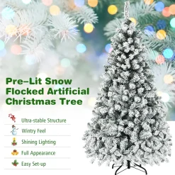 Clearance The Holiday Aisle White Pine Christmas Tree With 250 Led Lights