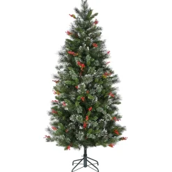 Online The Holiday Aisle Wintry Pine 6.5' Green Christmas Tree With 550 Clear/White Lights
